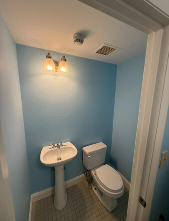 Bathroom after Freshly painted bathroom